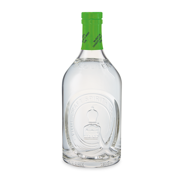 A bottle of McQueen Gin Chocolate Mint Gin