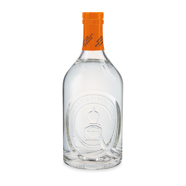 A bottle of McQueen Gin Chocolate Orange Gin