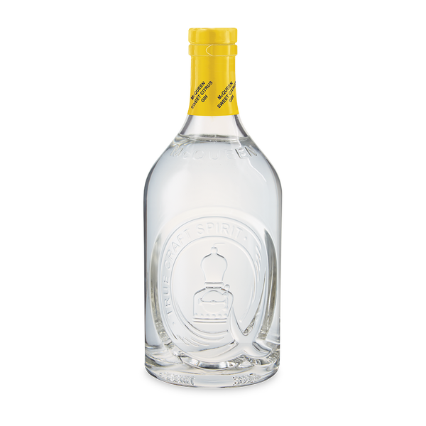 A bottle of McQueen Gin Sweet Citrus