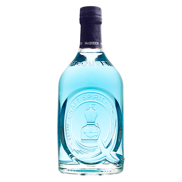 A bottle of McQueen Gin Forest Fruits